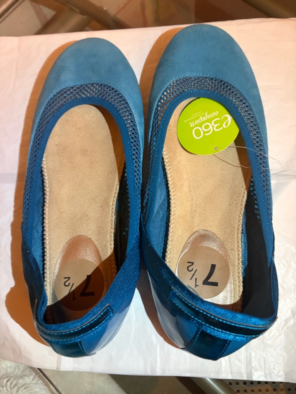Easy Spirit e360 Turquoise Ballet Flats – Size 7.5